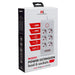 Разклонител Maclean удължител с 6 гнезда + 4xUSB 110-240V