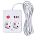 Разклонител Maclean удължител 2 гнезда + 3xUSB 110-240V AC