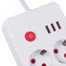 Разклонител Maclean удължител 2 гнезда + 3xUSB 110-240V AC