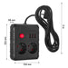Разклонител Maclean удължител 2 гнезда + 3xUSB 110-240V AC