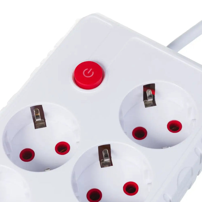 Разклонител Maclean удължител с 4 гнезда + 3xUSB 110-240V