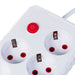 Разклонител Maclean удължител с 4 гнезда + 3xUSB 110-240V