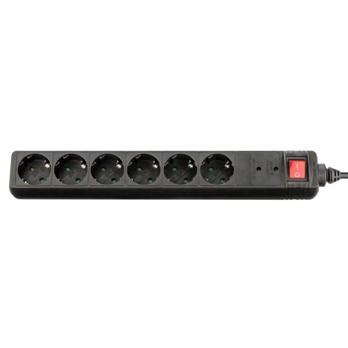 Разклонител XMART GNB-06K 1.5m Switch Black