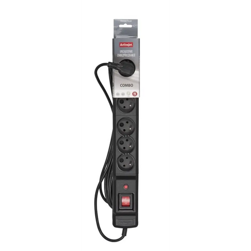 Разклонител Activejet COMBO 6GN 1,5M с кабел