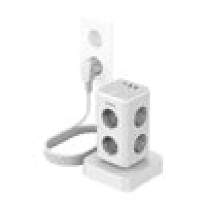 Разклонител Tessan TS-306TS-C (бял)