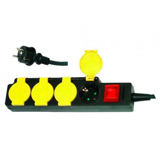 РАЗКЛОНИТЕЛ С ЧЕТИРИ ГНЕЗДА С КАБЕЛ KONEKTO 4ГН КЛЮЧ 5М ДЗ