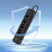 Разклонител Tech-Protect PCL4X3 4 гнезда 240V + 2xUSB-A