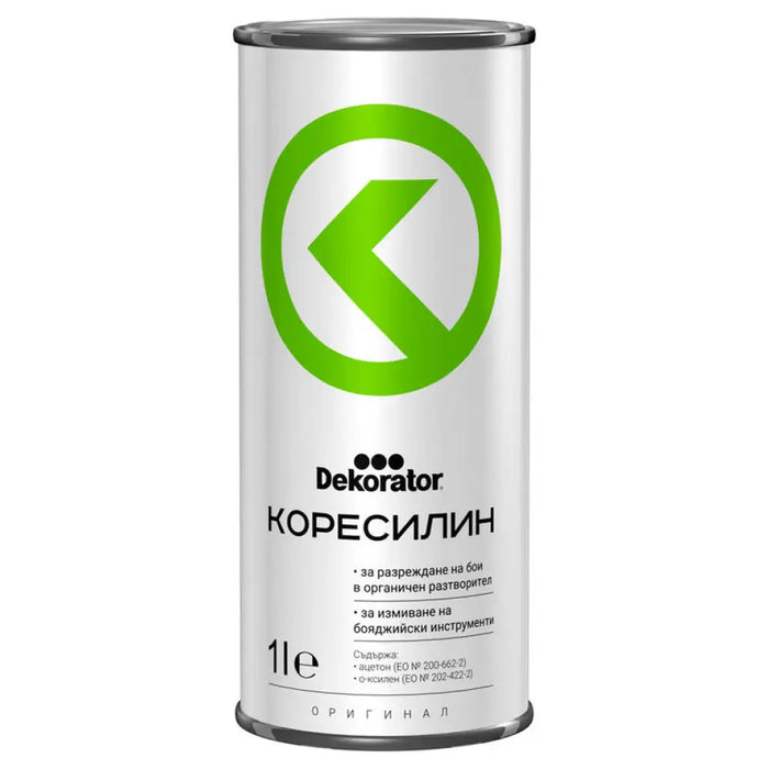 РАЗРЕДИТЕЛ КОРЕСИЛИН 1 L МЕТАЛНА КУТИЯ DEKORATOR