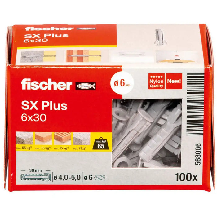 РАЗШИРИТЕЛЕН ДЮБЕЛ 6X30 FISCHER SX PLUS