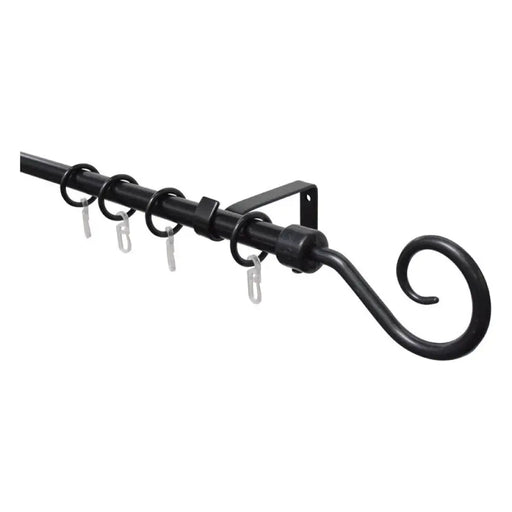 РАЗТЕГАТЕЛЕН КОРНИЗ GARDINIA ХУК 130-240 СМ. ЧЕРЕН