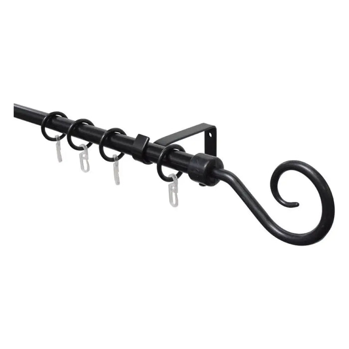 РАЗТЕГАТЕЛЕН КОРНИЗ GARDINIA ХУК 130-240 СМ. ЧЕРЕН