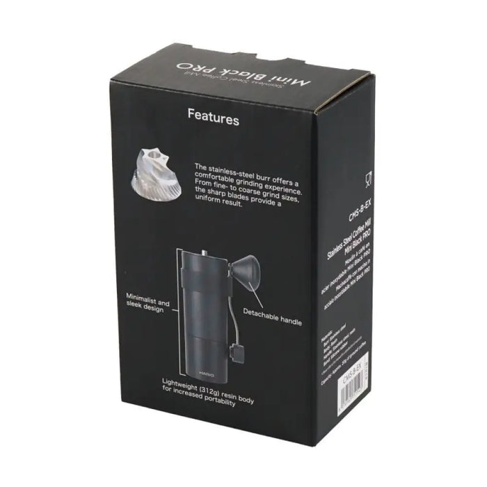 Ръчна кафемелачка HARIO Mini Black Pro Bean черна