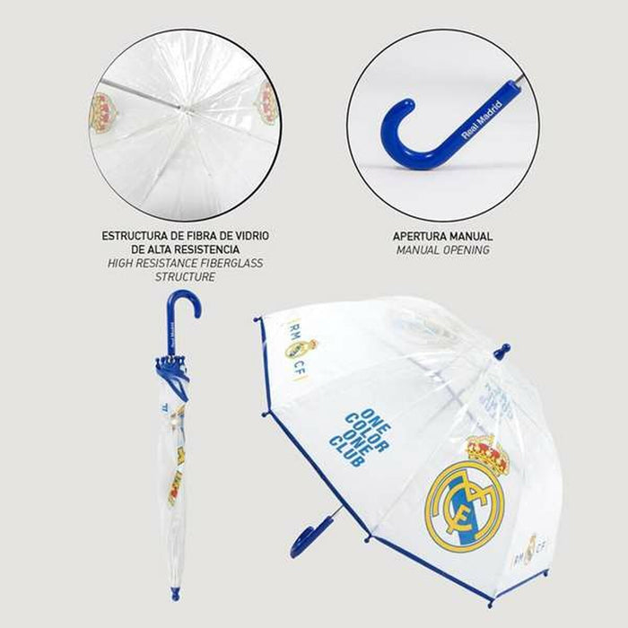 Чадър Real Madrid C.F. Прозрачен 45 cm