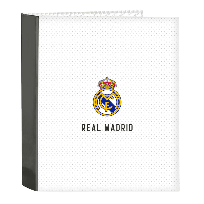 Папка с пръстени Real Madrid C.F. 24/25 Бял Сив A4 27 x 33 x 6 cm