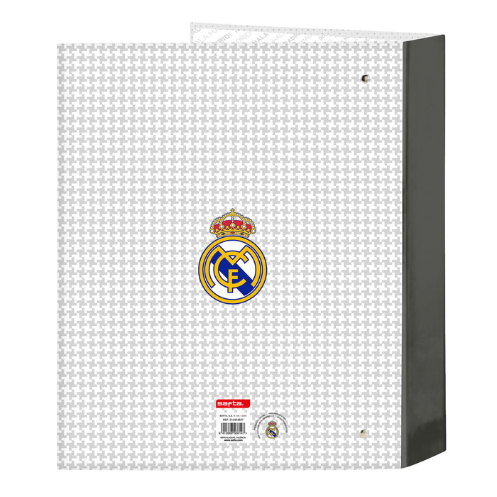 Папка с пръстени Real Madrid C.F. 24/25 Бял Сив A4 27 x 33 x 6 cm