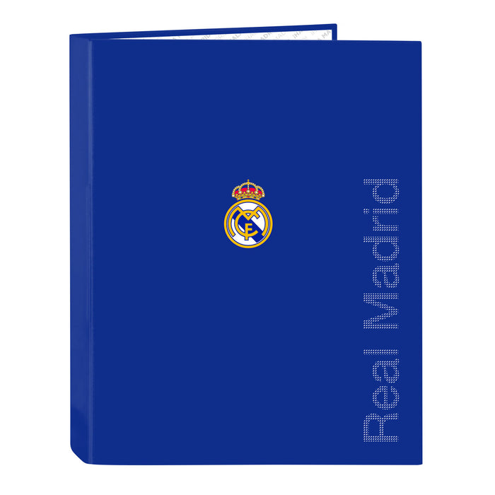 Папка с пръстени Real Madrid C.F. Син A4 26.5 x 33 x 4 cm