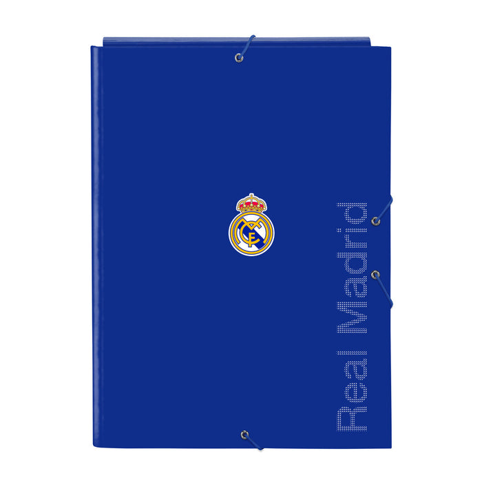 Папка с пръстени Real Madrid C.F. Син A4 26 x 33.5 x 2.5 cm