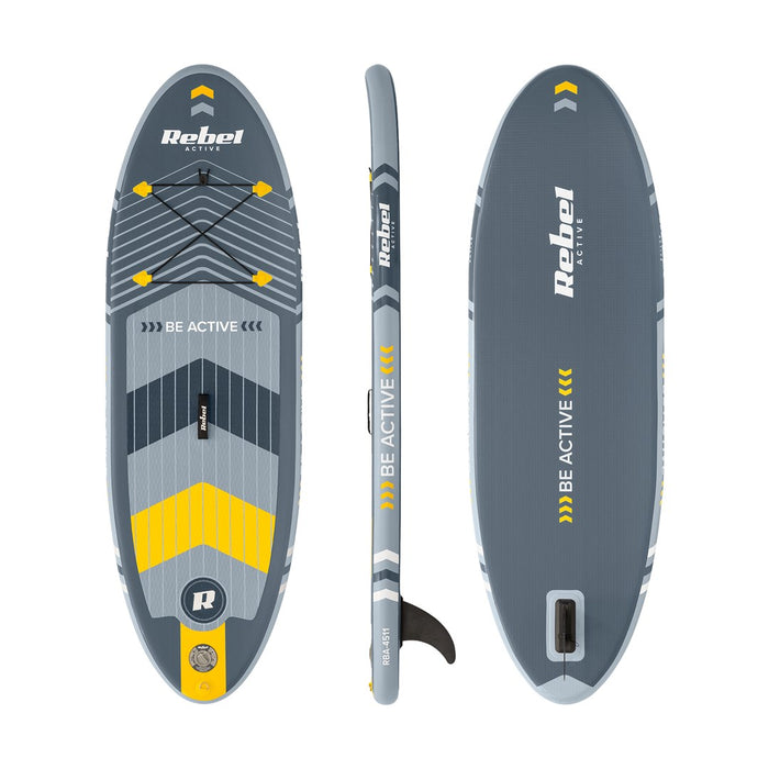 REBEL ACTIVE МАЛКА НАДУВАЕМА SUP ДЪСКА СИВА RBA-4511