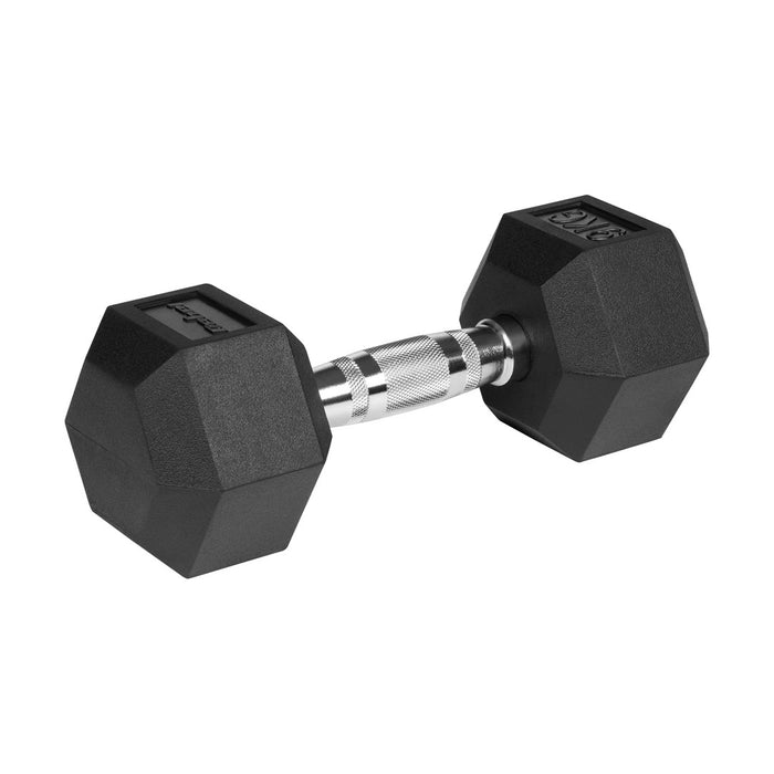 REBEL ACTIVE Дъмбели от чугун с гумено покритие 2x9 кг