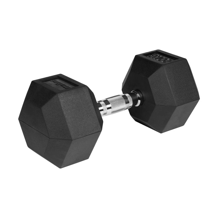 REBEL ACTIVE Чугунен дъмбел с гумено покритие 20 кг