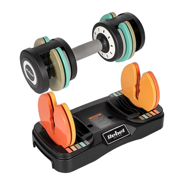 REBEL ACTIVE АВТОМАТИЧНИ ЧУГУНЕНИ ДЪМБЕЛИ 2X10 КГ RBA2335