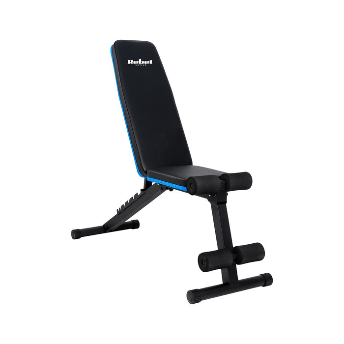 REBEL ACTIVE Подсилена наклонена тренировъчна пейка с функция за заключване на краката