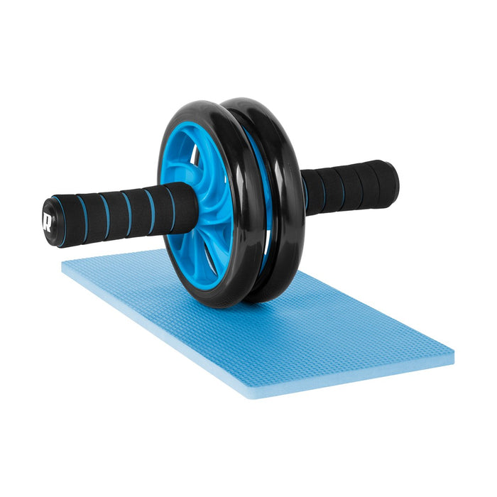 REBEL ACTIVE Двойно колело, ролка за упражнения за коремни мускули AB Wheel