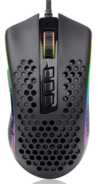 Гейминг мишка Redragon - Storm M808-RGB, оптична, черна