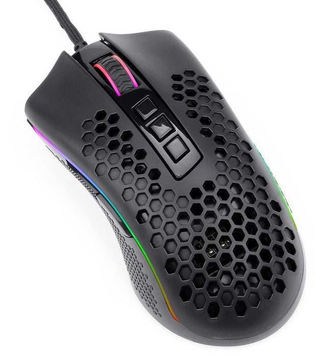 Гейминг мишка Redragon - Storm M808-RGB, оптична, черна