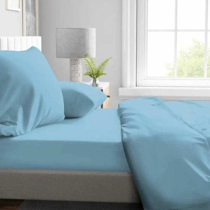 Регулируем чаршаф с ластик HOME LINGE PASSION Светло син