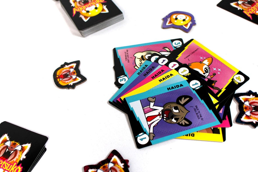 Настолна игра с карти Aggretsuko: Work/Rage Balance - Парти