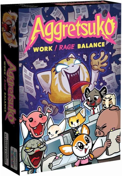 Настолна игра с карти Aggretsuko: Work/Rage Balance - Парти