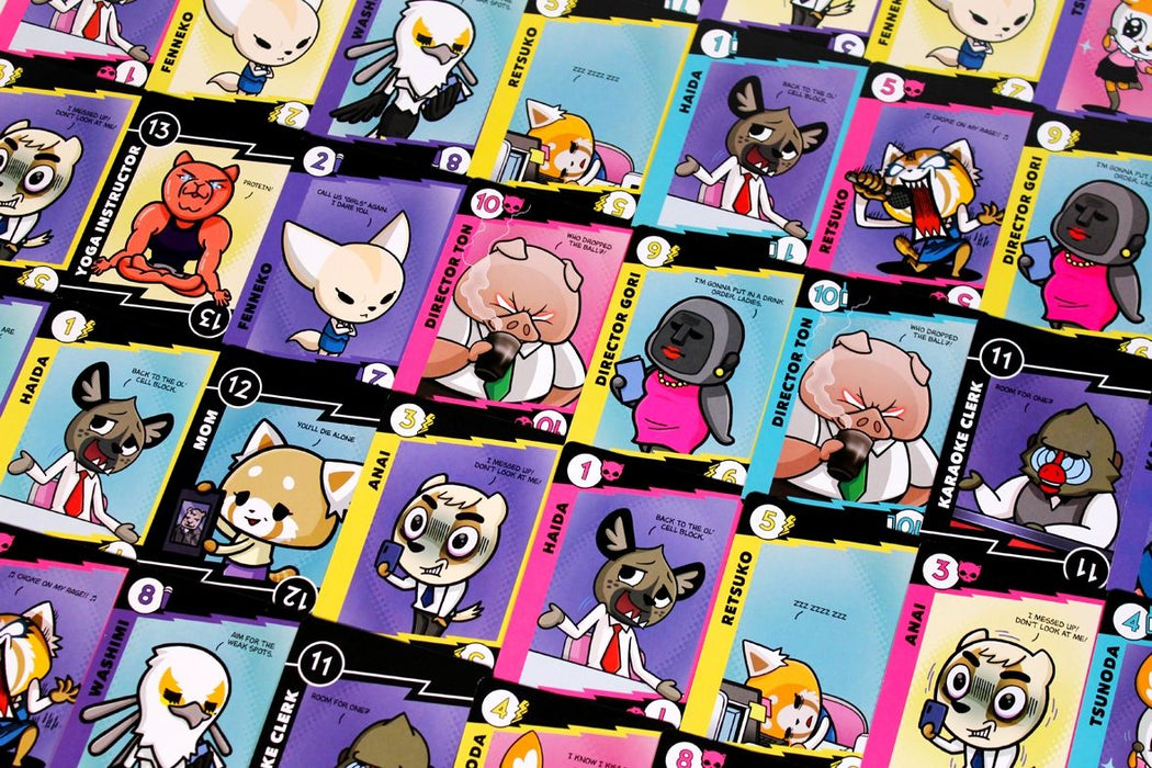 Настолна игра с карти Aggretsuko: Work/Rage Balance - Парти