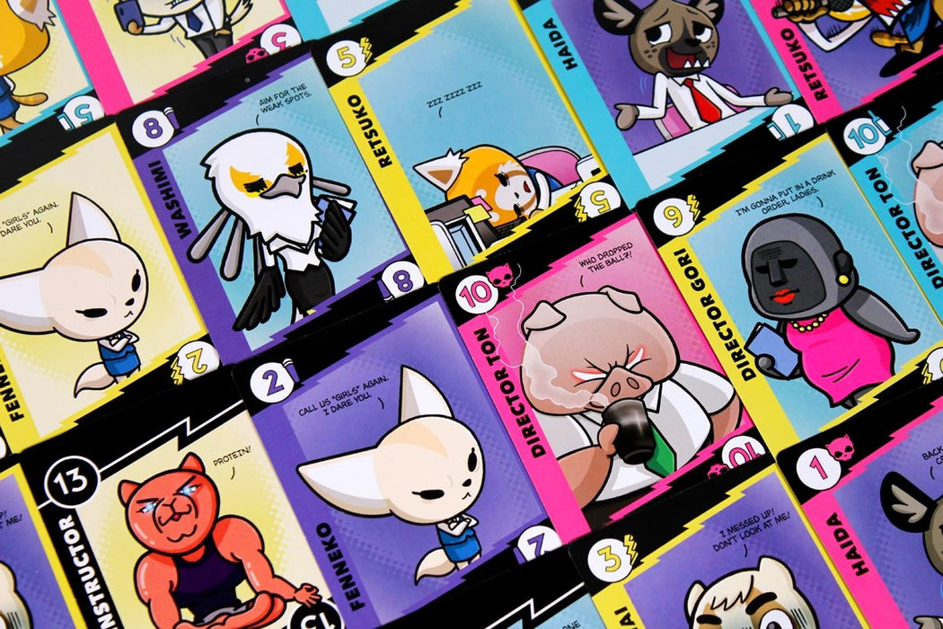 Настолна игра с карти Aggretsuko: Work/Rage Balance - Парти