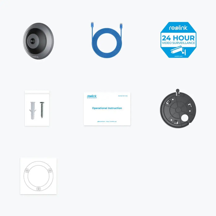 Reolink Fisheye серия P520 - 6MP вътрешна PoE камера тип