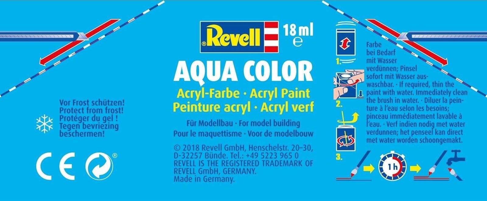 Акварелна боя Revell - Сиво-синкаво, мат (R36179)