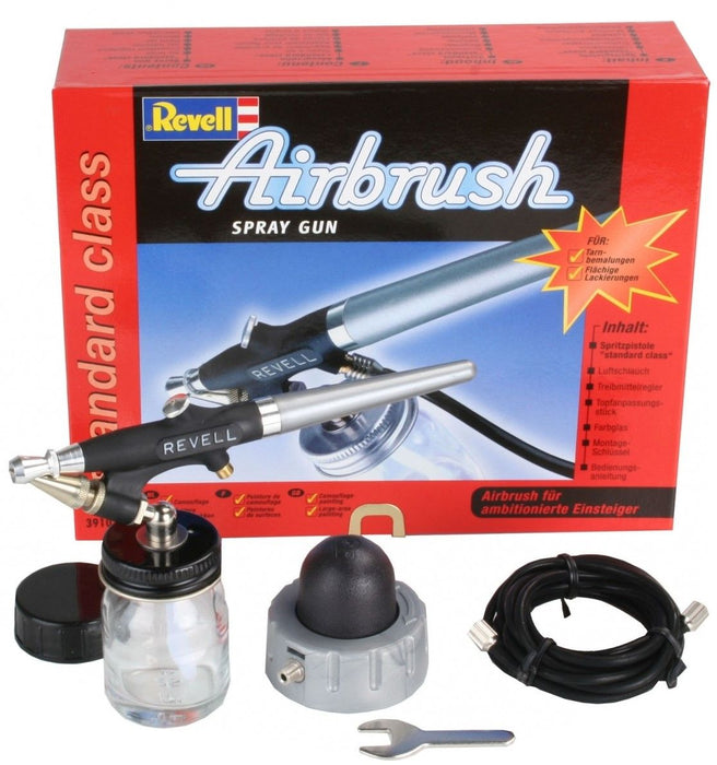 Комплект аерограф за боядисване Revell - Airbrush Spray Gun Standard Class