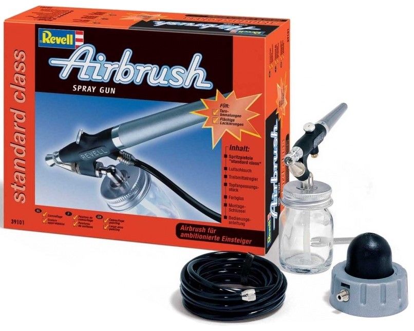 Комплект аерограф за боядисване Revell - Airbrush Spray Gun Standard Class