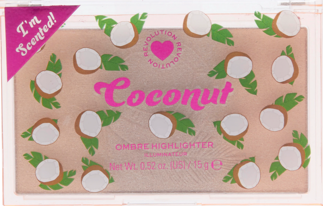 Палитра хайлайтър Ombre Coconut, 15 g