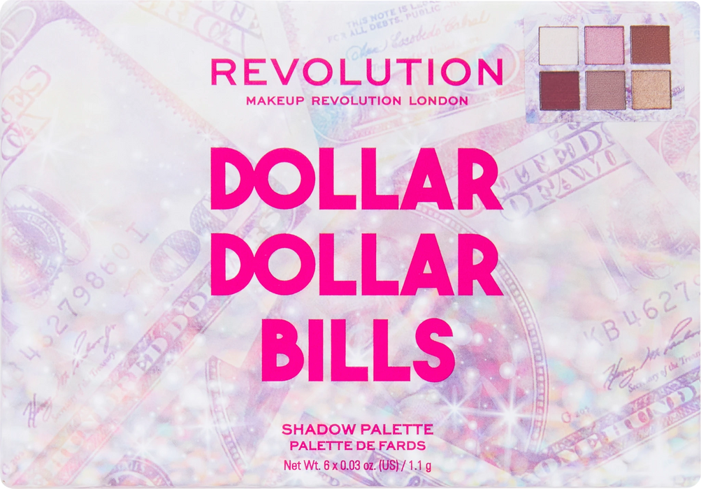 Палитра за сенки Dollar Bills, 6 цвята, 1 бр