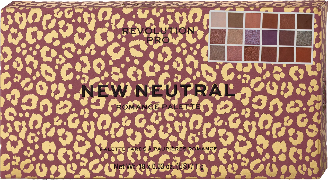 Палитра сенки New Neutral Romance, 18 нюанса, 18 g