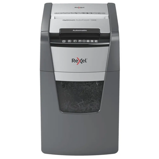 Rexel Optimum AutoFeed + 130X шредер за хартия Кръстосано
