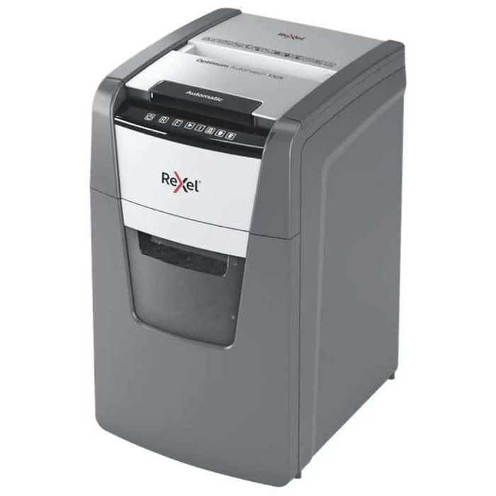 Rexel Optimum AutoFeed + 130X шредер за хартия Кръстосано
