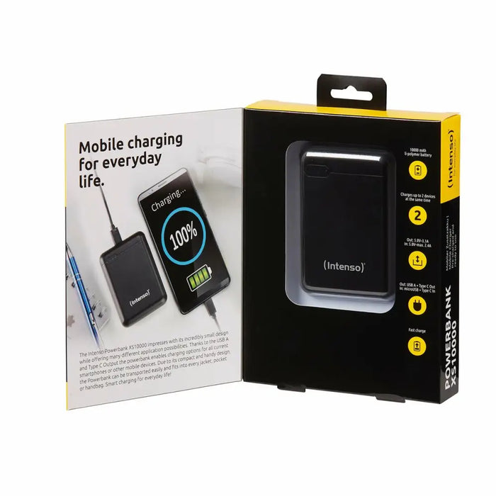 Резервна батерия INTENSO XS10000 Черен 10000 mAh