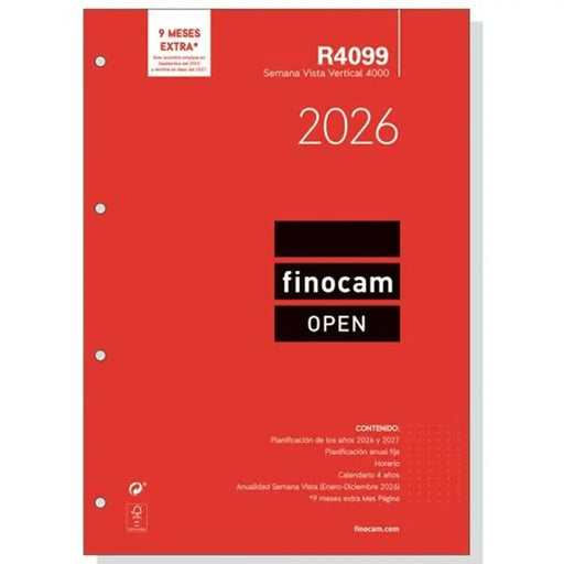 Резервна част за Дневник Finocam OPEN R4099 A4 2026 21 x