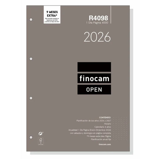 Резервна част за Дневник Finocam OPEN R4098 A4 2026 21 x