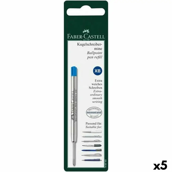 Резервни части Faber-Castell Химикал 0,6 mm Син (5 броя)
