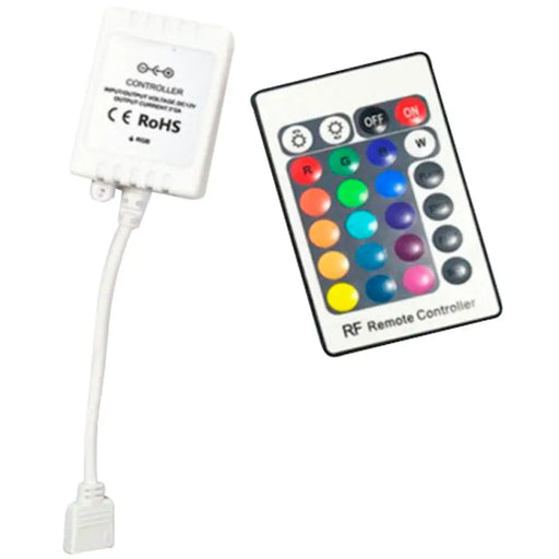 RF КОНТОЛЕР ЗА RGB 24 БУТОНА ПЛАСТИК D-IL