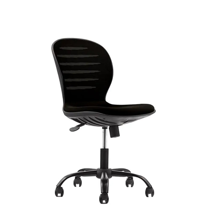 RFG Детски стол Flexy Black дамаска и меш черна седалка