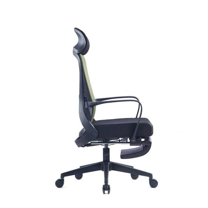 RFG Директорски стол Enjoy HB черна седалка зелена облегалка